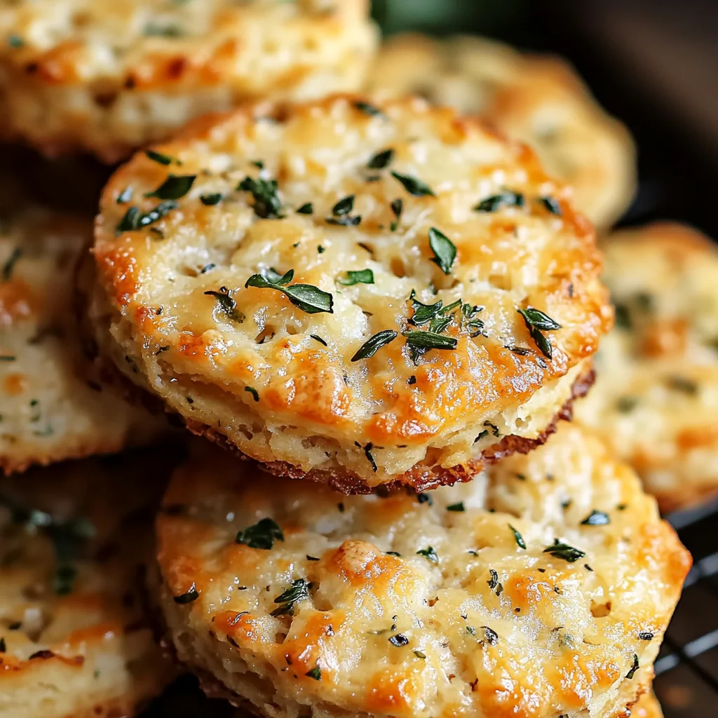 Biscuits salés aux herbes et parmesan