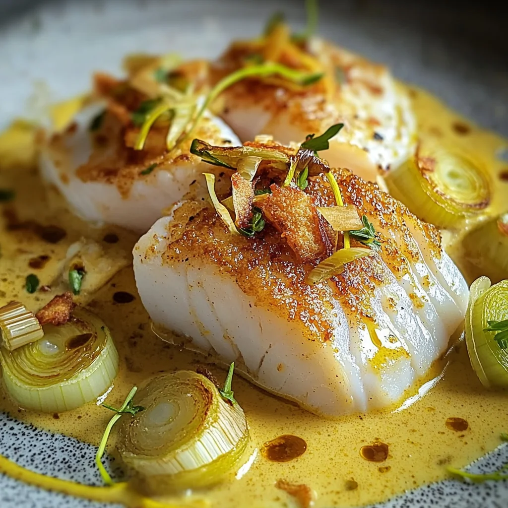 Blanquette de cabillaud créative