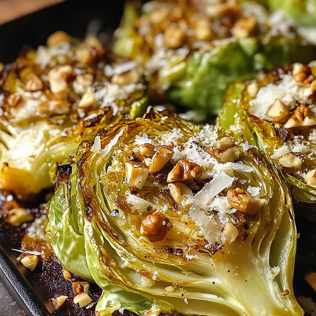 Chou vert rôti aux épices gourmandes
