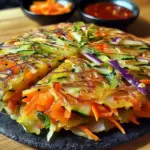 Crêpes coréennes multicolores