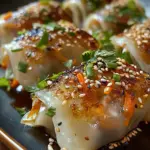 Dumplings végétariens croquants