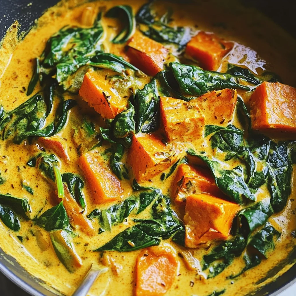 Épinards Crémeux au Curcuma