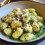 Gnocchis à la crème de courgette