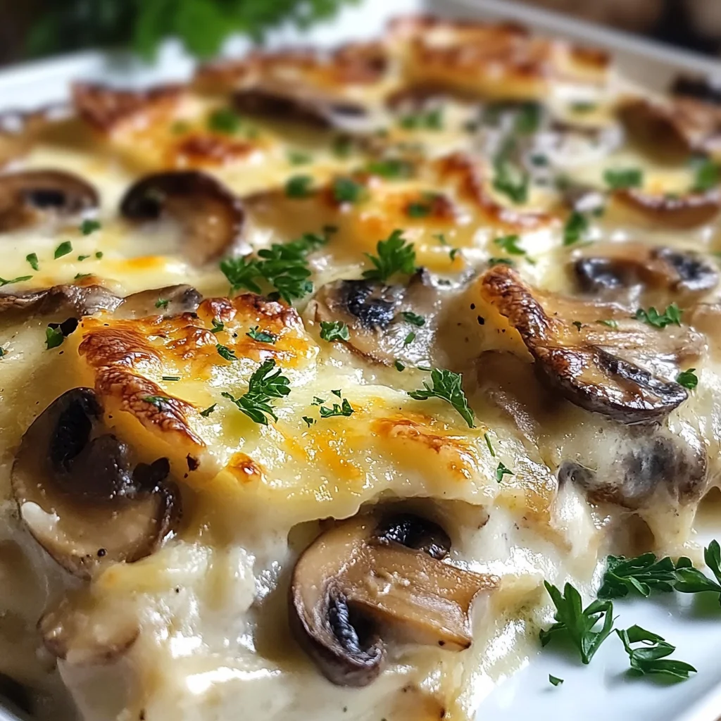 Gratin de Champignons Léger et Savoureux