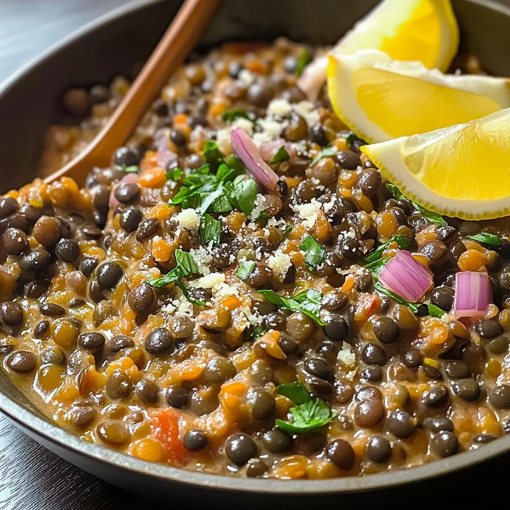 Lentilles crémeuses irrésistibles