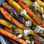 Panais et carottes rôties à la fêta