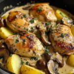 Poulet crémeux aux herbes