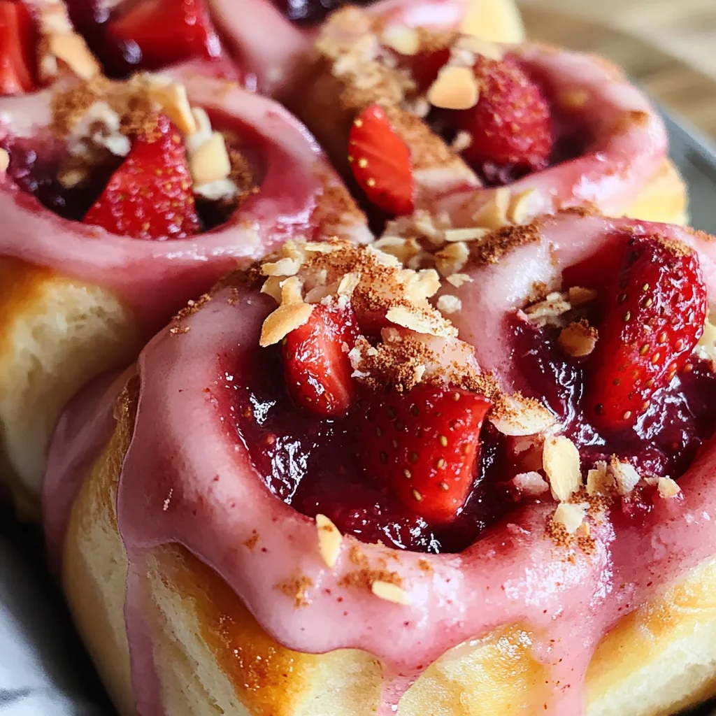 Rouleaux Véganes Délicats aux Fraises