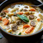 Soupe Crémeuse aux Saucisses Italiennes