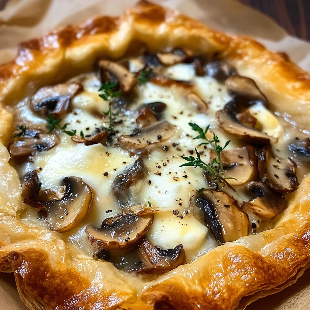 Tarte Croustillante aux Champignons