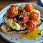 Tomates rôties sur féta crémeuse
