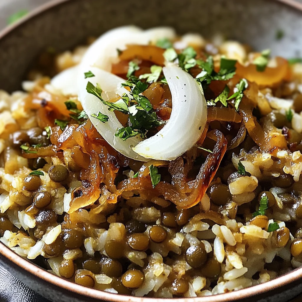 Mujadara Traditionnel Libanais