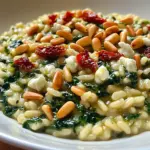 Risotto Crémeaux aux Épinards et Chèvre