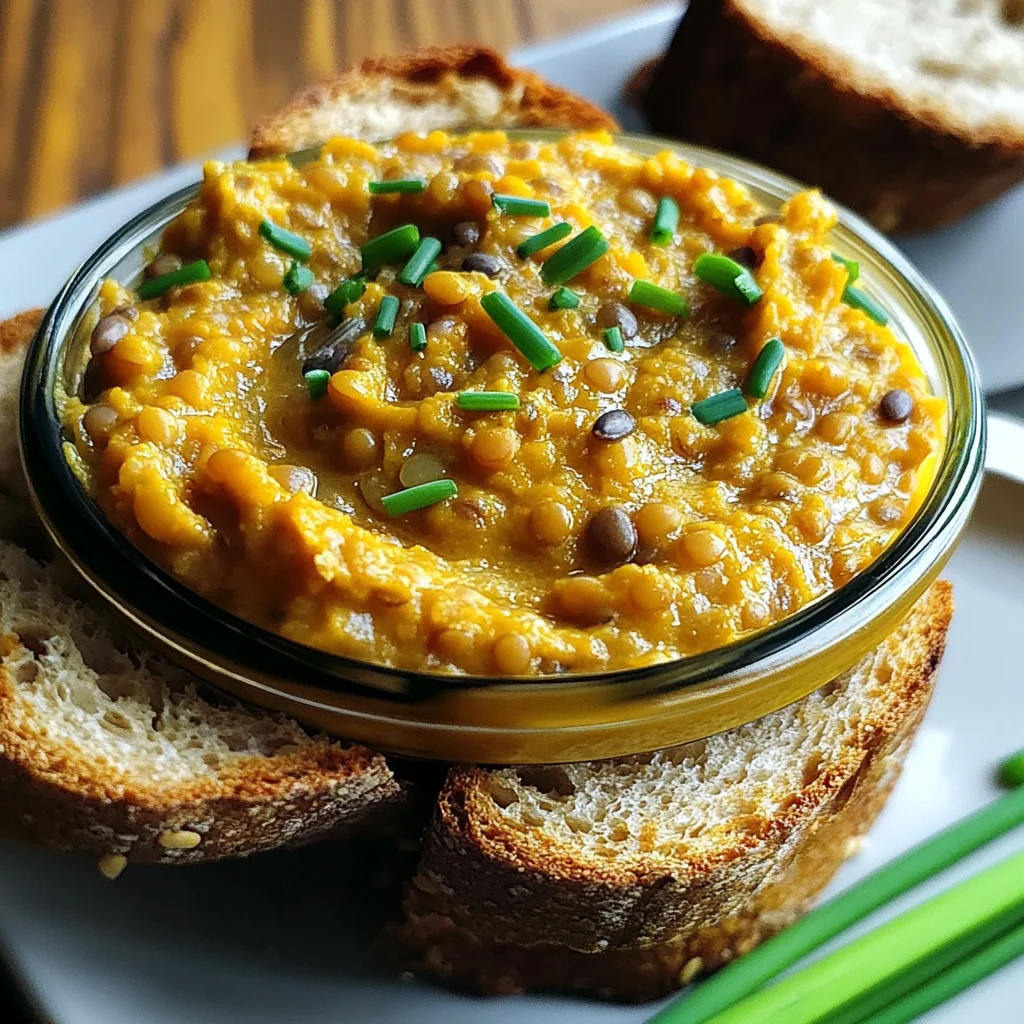 Tartinade Végétarienne aux Lentilles Corail