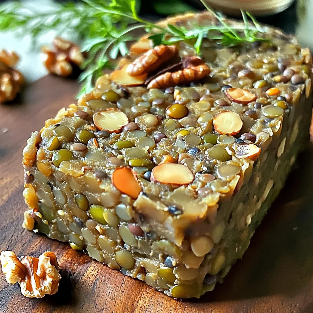 Terrine de Lentilles aux Noix Torréfiées