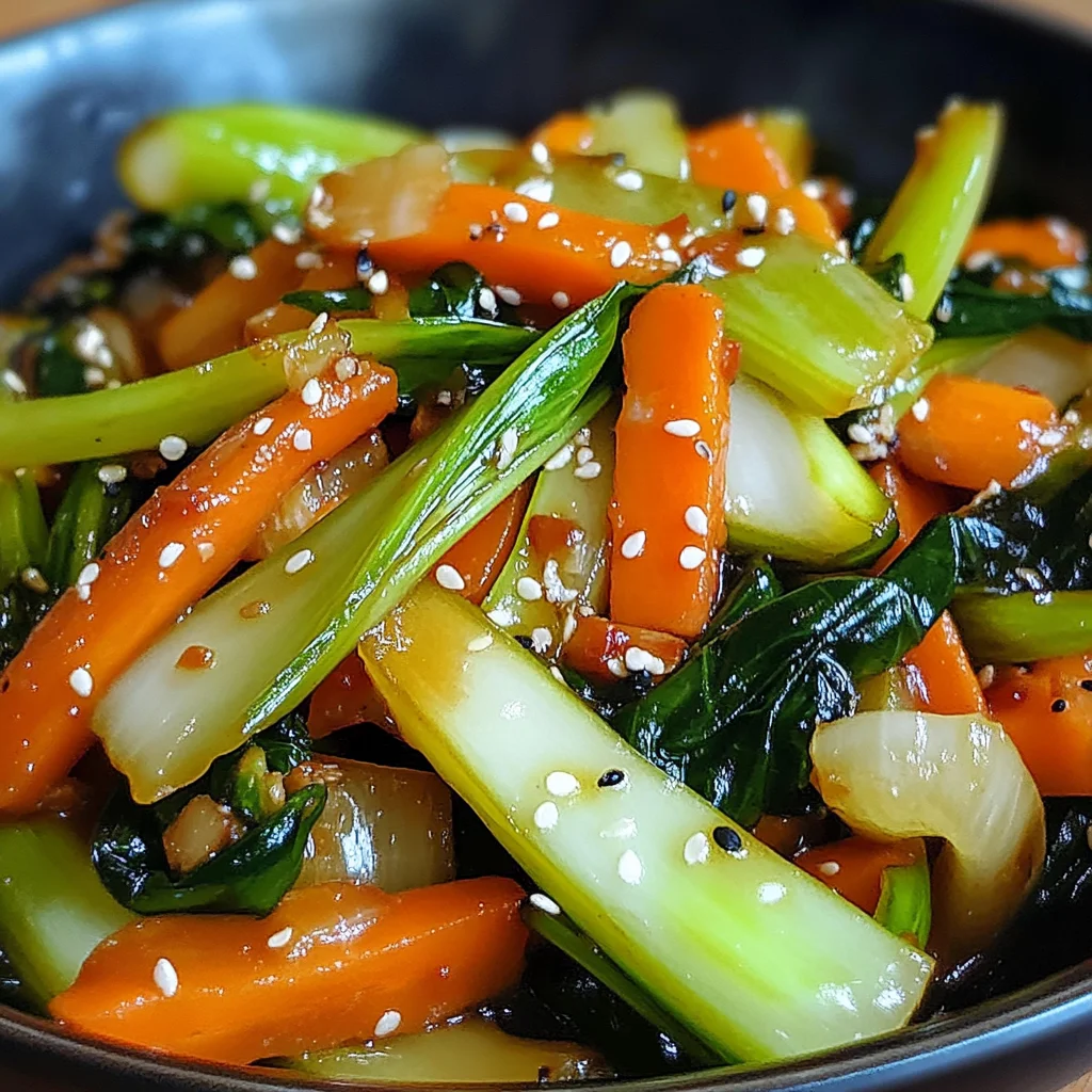 Wok croustillant aux légumes asiatiques